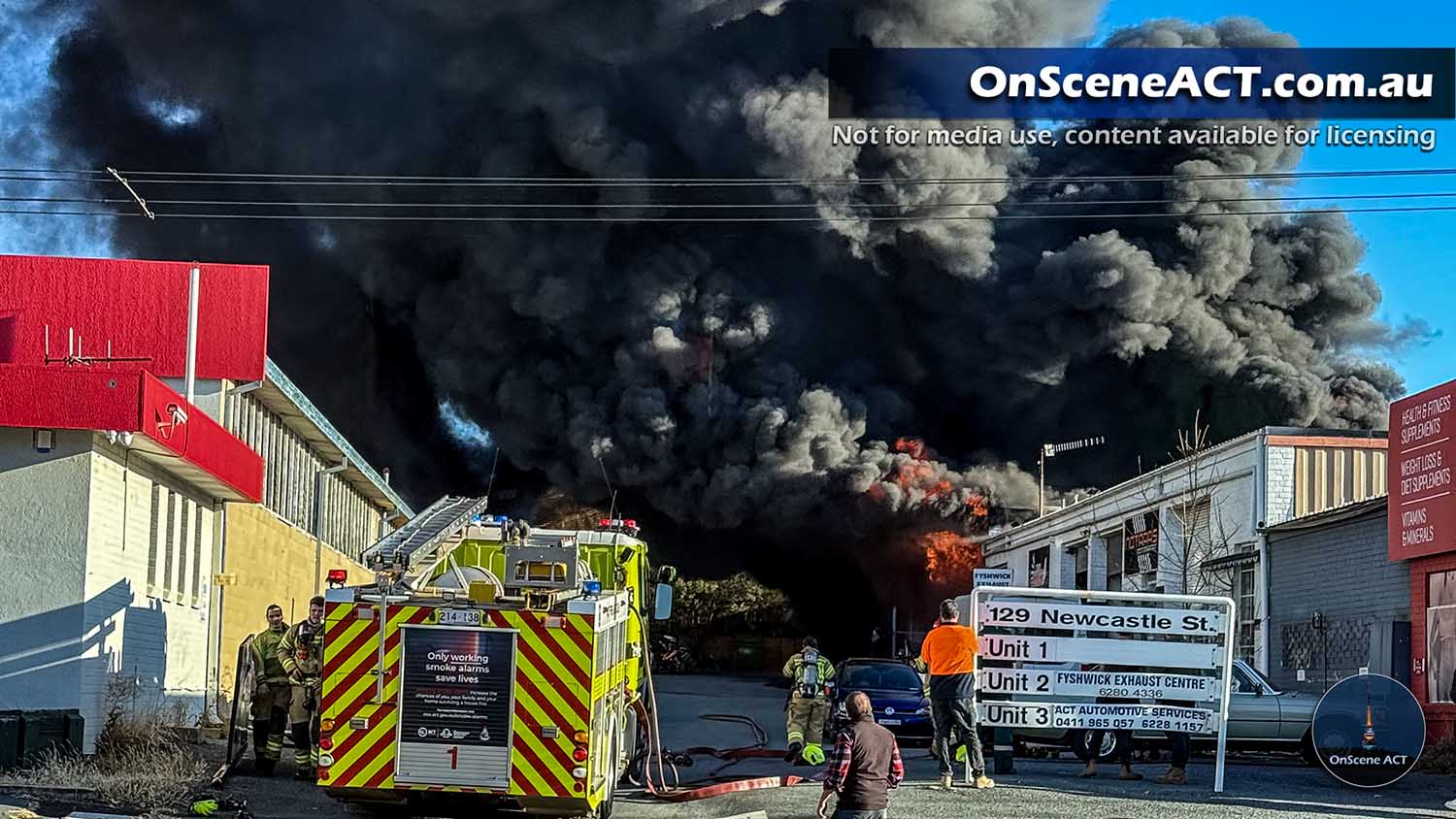 20250612 fyshwick structure fire image 2
